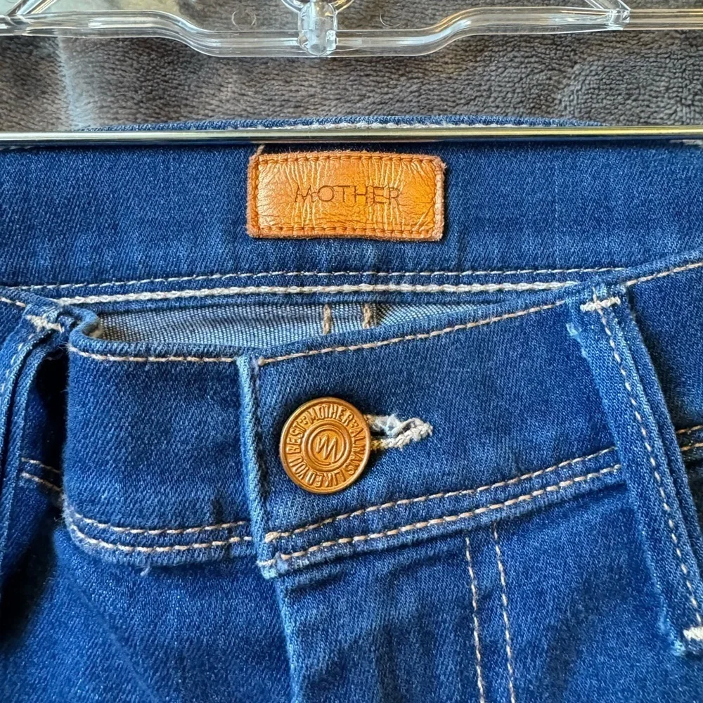 MOTHER The Curfew Blue Flare Jean Size 25 - Picture 11 of 11